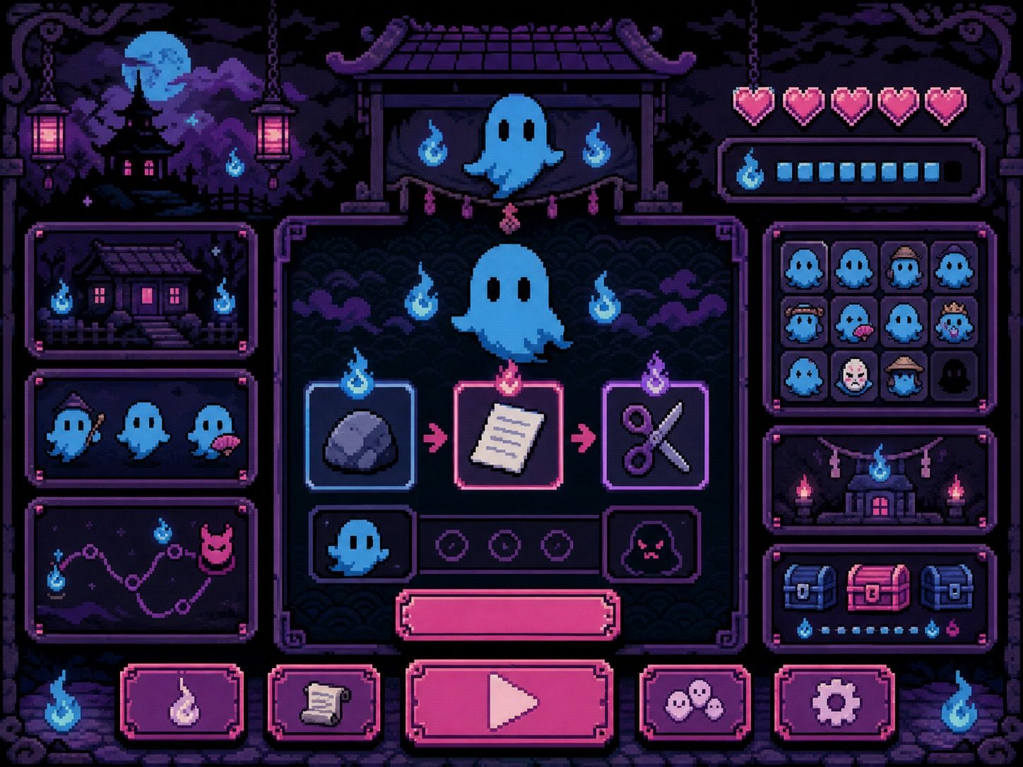 色情猜拳GHOST篇 探索场景 玩法截图 4